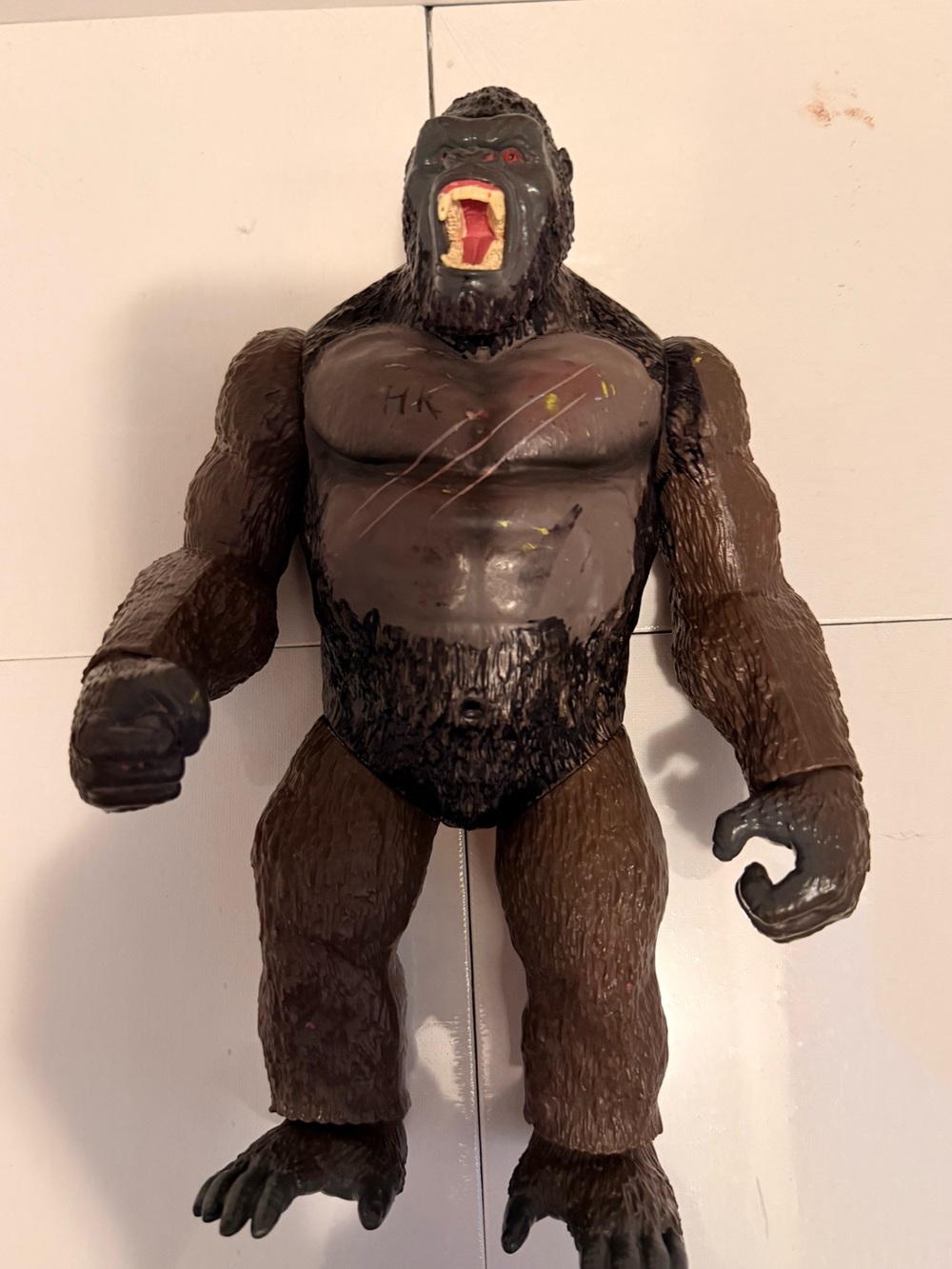 Vintage Giant Gorilla Action Figure - Brown & Gray